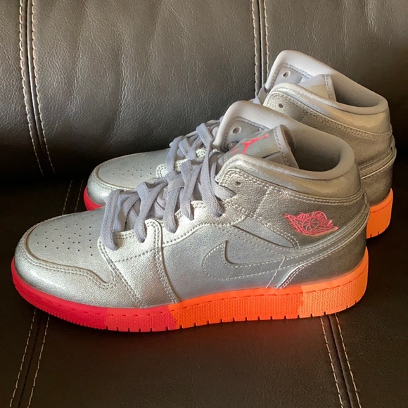 Jordan Other - Air Jordan 1 Mid GS 'Metallic Silver Pink Crimson'